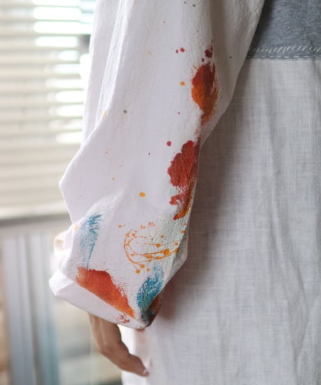 "愛の別名／レヴィ＝ストロースへ捧ぐ" Bricolage long shirt dedicated to Levi Strauss, rebuild by vintages