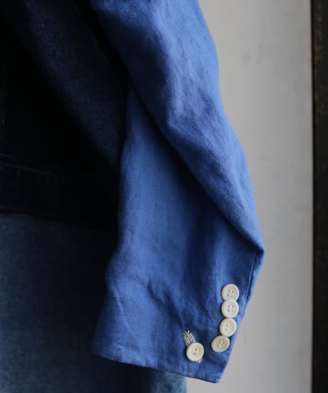 "まだ色彩になる前の三色" Signal Coat, reconstructed from denim and mix vintages