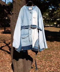 "青くゆめみるスリーピー・デニムガウンコート" Dreamy Blue Sleepy Denim Gown Coat, Rebuild by vintages