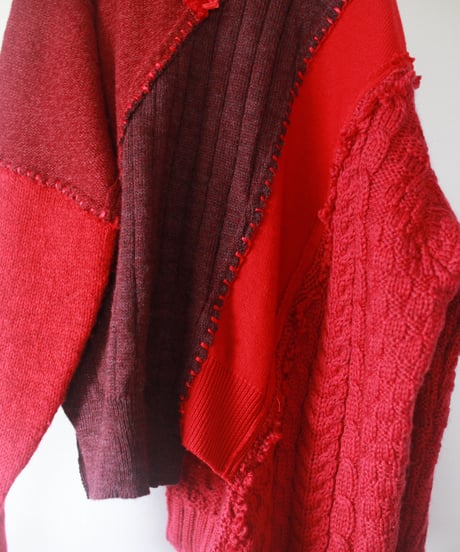 "ガールフレンド・ウィズ・デートコース・ニット" Girlfriend with Date course knit, Rebuild by vintages