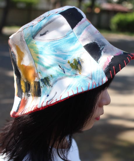 【nisai × daisuke kondo】”遊びと色の果て” After Painting Play Hat / 003