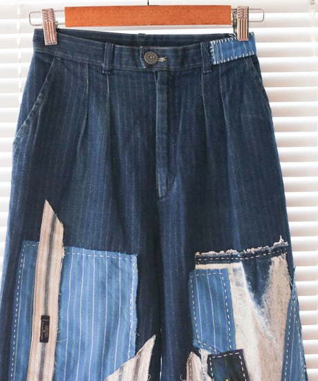 "青い少女とカンディンスキー" the blue girl and Kandinsky denim, based vintage LEE