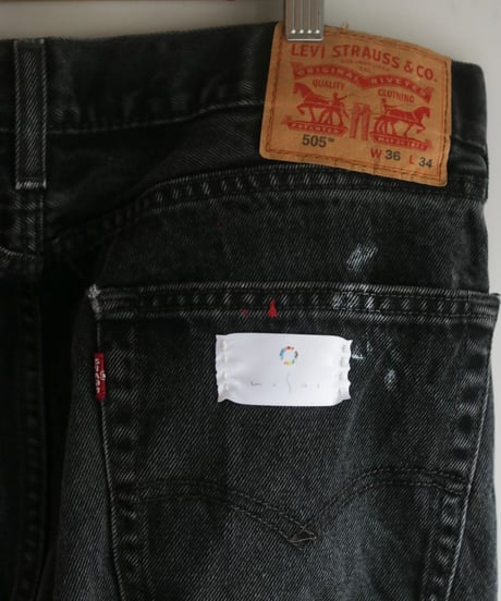 "暗闇の光" Light from Darkness denim, Based on Black Levis 505 denim