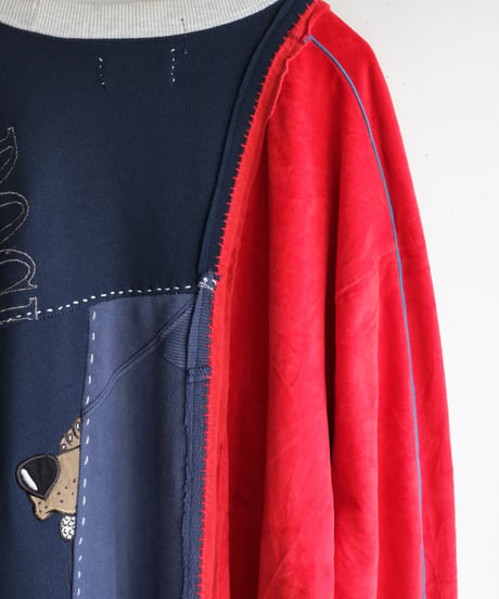 "ボーイフレンド・ワンピース" Dress one-piece for boyfriend, from sweat trainer vintages