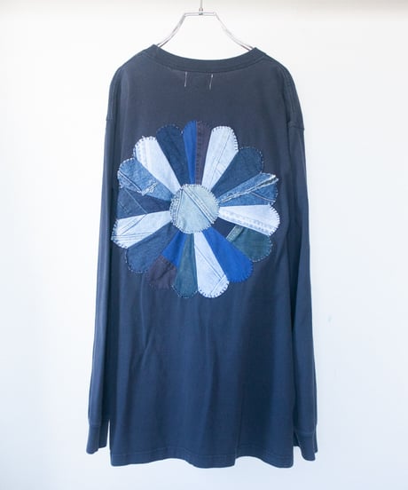 "私だけの花のロンT / 第十一色" my own flower longlong-sleeved T-shirt, Rebuild by vintages
