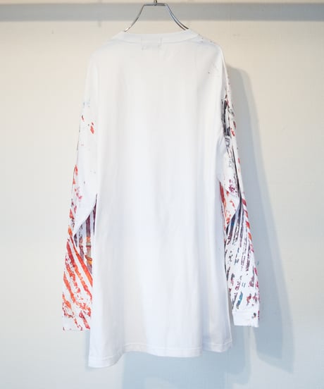 "色彩手刷りと刻まれた名のロンT 2024年版 第五色" T-shirt with hand-printed colors and engraved name