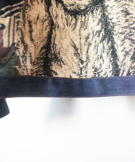 《nisai × soma komatsuno》"テディ" Patchwork oversized jacket, Rebuild by vintage rug and denim