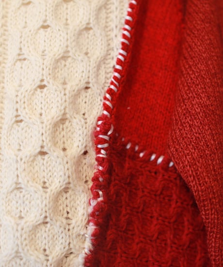 "彼女に贈るリボン・ニット・ワンピース" Your knit One-piece dress with ribbons, Rebuild by vintages
