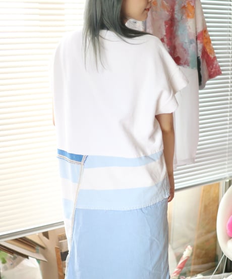 "入道雲" Cumulonimbus sky Dress, rebuild by vintages