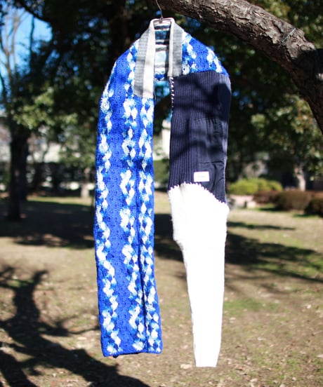 "青に抱かれる彼女のマフラー" Her muffler embraced by blue, Rebuild by vintages