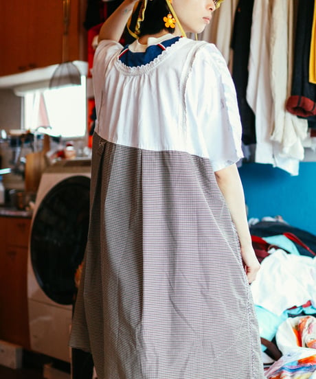 "雨が上がったらお出かけしましょう" Let's go out when it rains Dress, rebuild by vintages