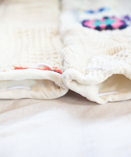 "つぎはぎのアームニット／レッグウォーマー 第五十二色" Arm Knit/Leg Warmers, Rebuild by vintages