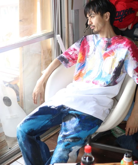 "六月の色彩交遊 第六色" Hand painted color T-shirts