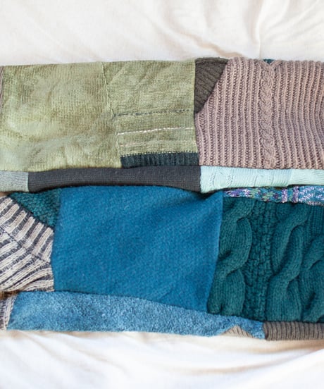 "つぎはぎのアームニット／レッグウォーマー 第三十七色" Arm Knit/Leg Warmers, Rebuild by vintages