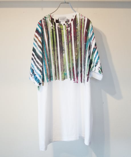 "色彩手刷りのTシャツ 2024年版 第五色" T-shirt with hand-printed colors