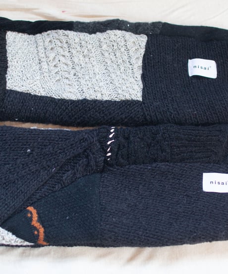 "つぎはぎのアームニット／レッグウォーマー 第五十三色" Arm Knit/Leg Warmers, Rebuild by vintages