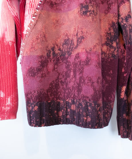 "落花" fallen flower knit, Rebuild by vintages