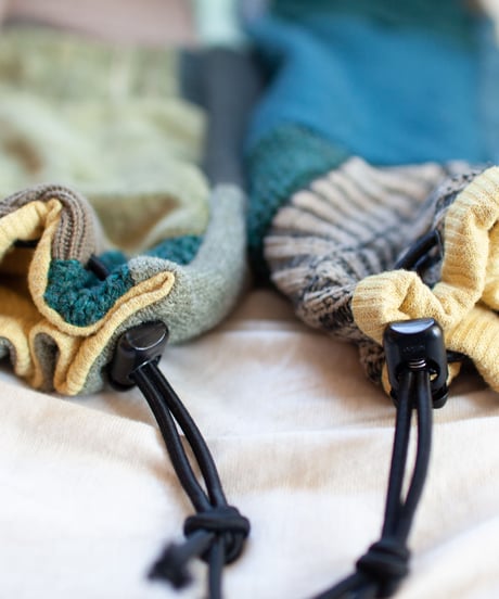 "つぎはぎのアームニット／レッグウォーマー 第三十七色" Arm Knit/Leg Warmers, Rebuild by vintages