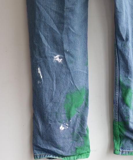 "黒風白雨" Storm painted denim, Based on Levis 505