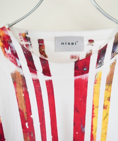 "色彩手刷りのTシャツ 2024年版 第六色" T-shirt with hand-printed colors