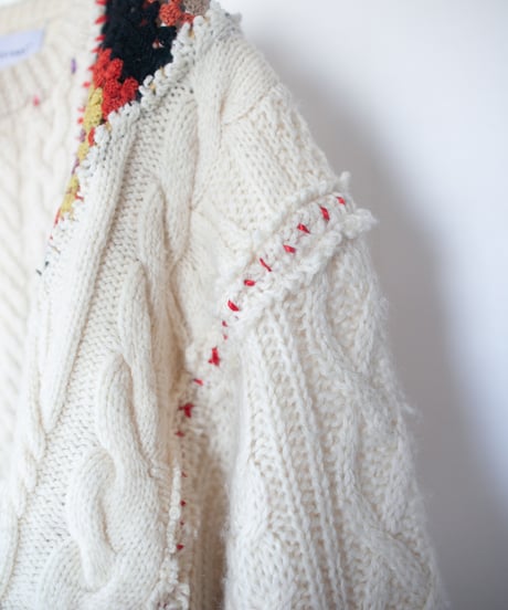 "あの日、白かっただけのニットセーター" turn the colors short-knit, Rebuild by vintages