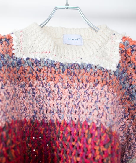 "茜色のショートニット" madder red short-knit, Rebuild by vintages