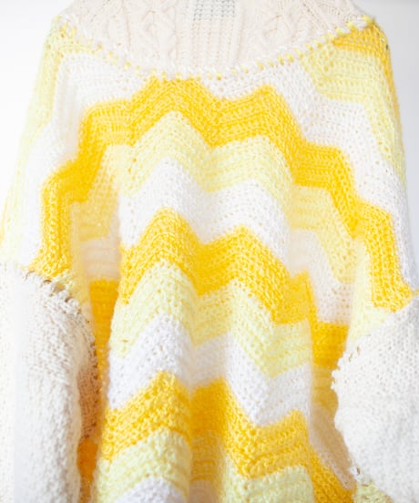 "乱反射する光の結晶" light crystals short-knit, Rebuild by vintages