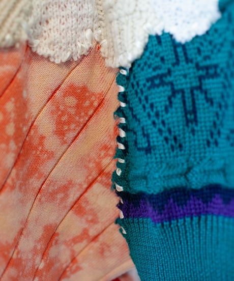"昇花" sublimation knit, Rebuild by vintages