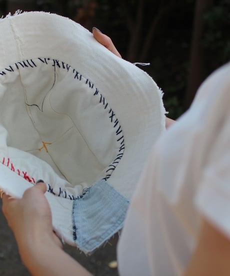 "ロックンロール"  ROCK'N'ROLL hat, Rebuild by vintages