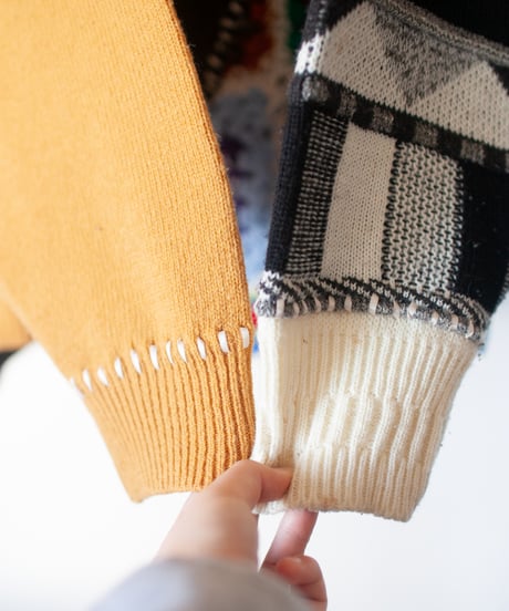 "ひねくれもの" sourpuss knit, Rebuild by vintages