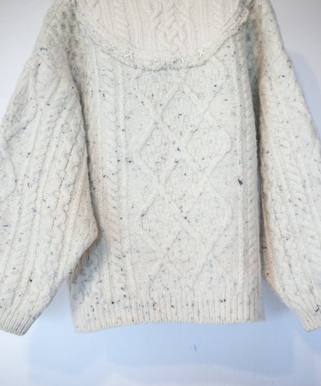 "つよい鳩" patchwork pigeon(strong) knit, Rebuild by vintages