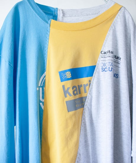 "檸檬と氷菓の思い出" Memories of Lemon and Ice long-sleeved T-shirt, Rebuild by vintages