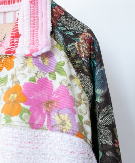 《nisai × soma komatsuno》"恋をしてる" Patchwork oversized jacket, Rebuild by vintage denims