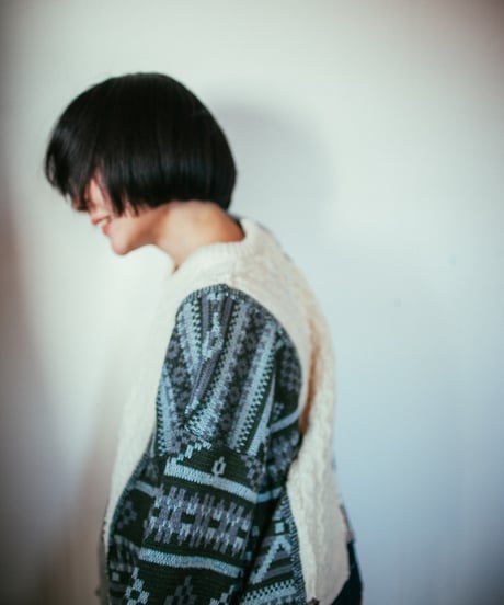 "言葉" Word knit one-piece,Rebuild by vintages