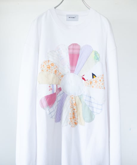 "私だけの花のトレーナー / 第一色" my own flower sweatshirt, patchworked by vintages