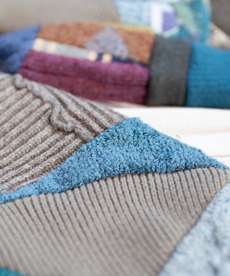 "つぎはぎのアームニット／レッグウォーマー 第二十三色" Arm Knit/Leg Warmers, Rebuild by vintages
