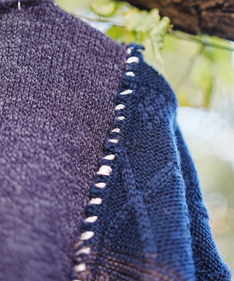 "理と青のカーディガン" Reason and Blue Cardigan, rebuild by vintages