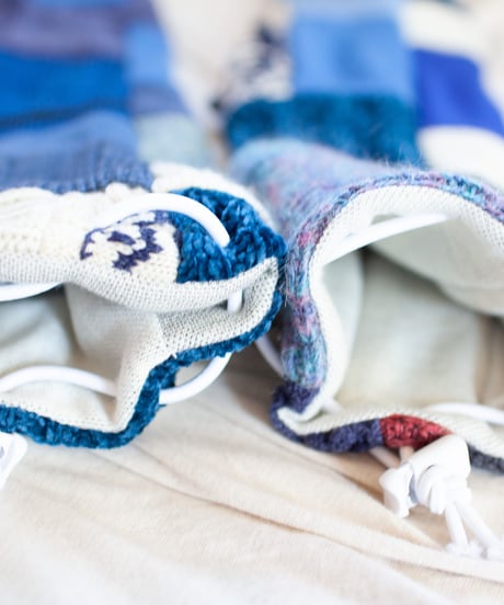 "つぎはぎのアームニット／レッグウォーマー 第四十色" Arm Knit/Leg Warmers, Rebuild by vintages