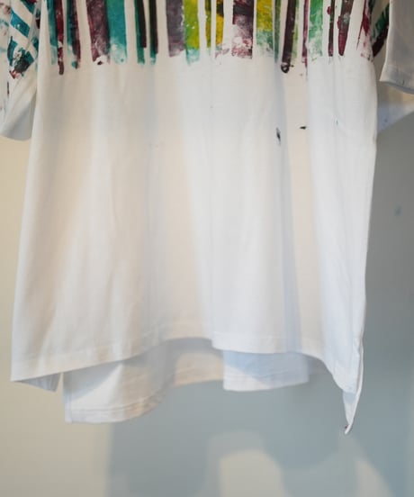 "色彩手刷りのTシャツ 2024年版 第八色" T-shirt with hand-printed colors