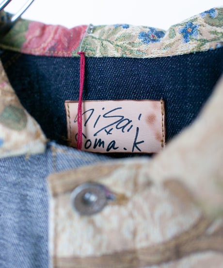 《nisai × soma komatsuno》"私だけの花" Patchwork oversized jacket, Rebuild by vintage rug and denim