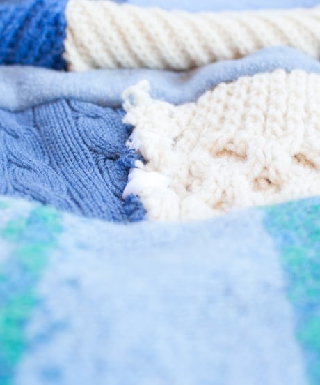 "つぎはぎのアームニット／レッグウォーマー 第二十八色" Arm Knit/Leg Warmers, Rebuild by vintages