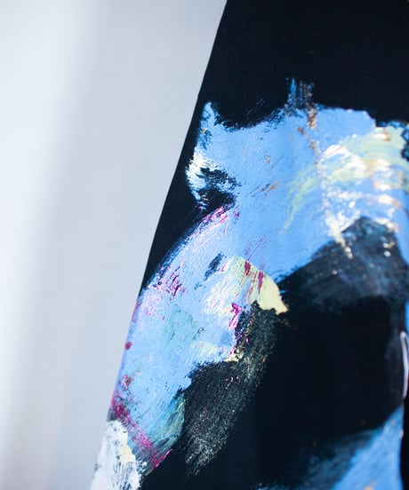 《0＜nisai+α≦Y》 riri zip painted coat / formed black