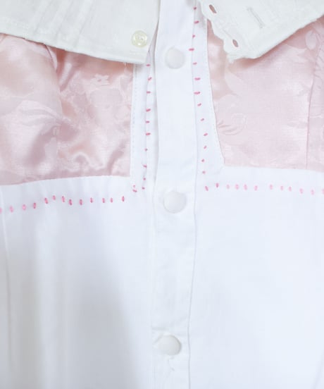 "ひっくりかえったドレスブラウス" upside down dress blouse, rebuild by vintages