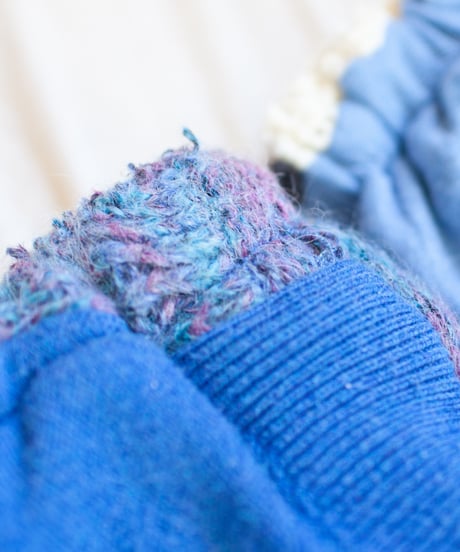 "つぎはぎのアームニット／レッグウォーマー 第四十色" Arm Knit/Leg Warmers, Rebuild by vintages