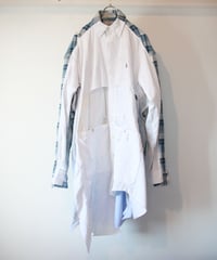 "月食" Lunar eclipse long shirt, Rebuild by vintages