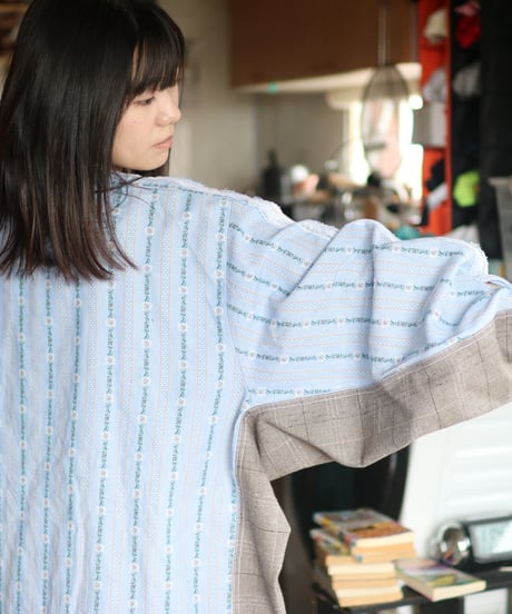 "ブルーフィルムの残像" Afterimage of blue film sweatshirt, Rebuild by Vintages(nike)