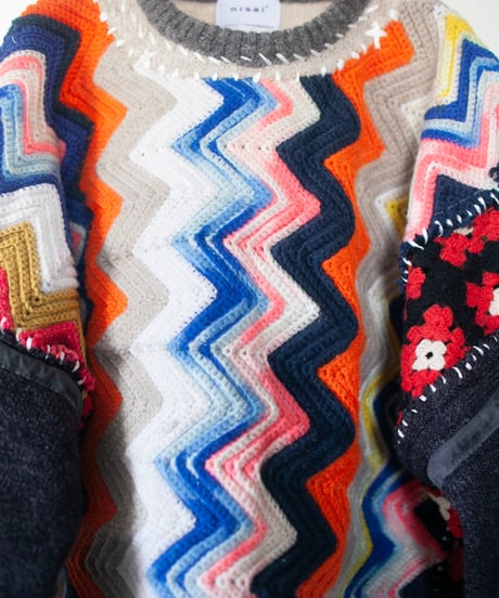 "愛おしい不自由" lovely inconvenience knit, Rebuild by vintages