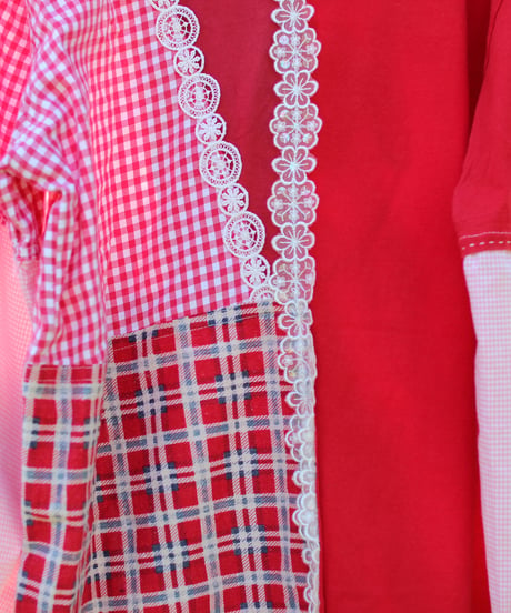 "赤い花へ" For Certain Red Flower pull-over, rebuild by vintages