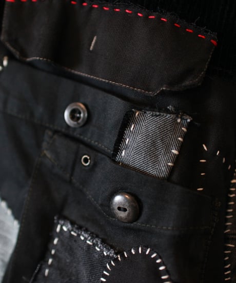 "抱きしめるおおきな黒" Embracing black Coat, Rebuild by vintages