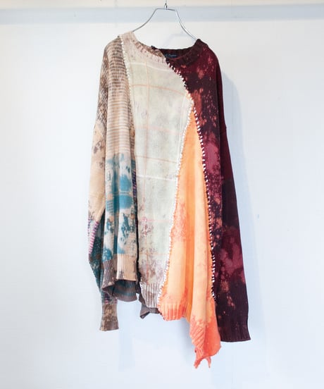"水月鏡花" Flower knit that you can see but you can't get, Rebuild by vintages